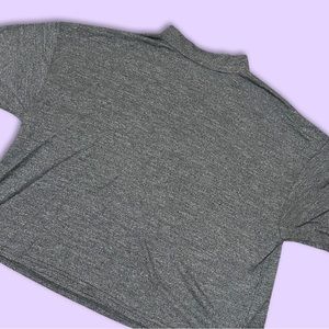 UO Grey Knit Mockneck Crop